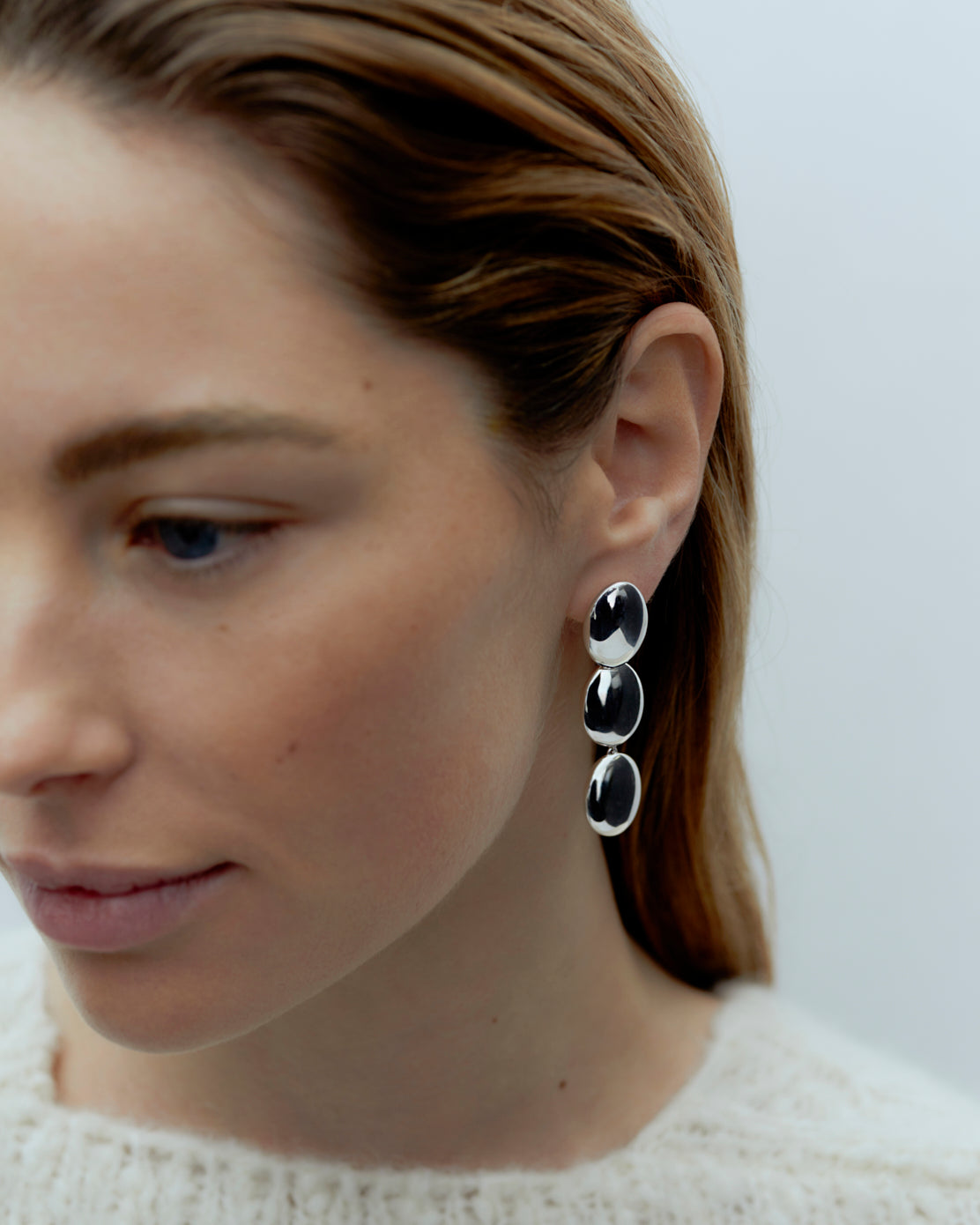 Dualism Oval Earrings