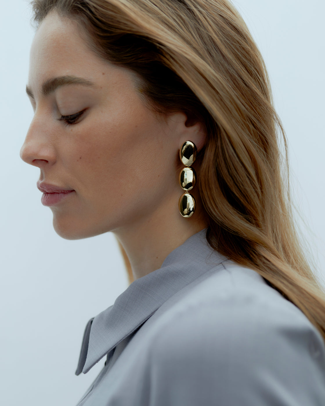 Dualism Oval Earrings
